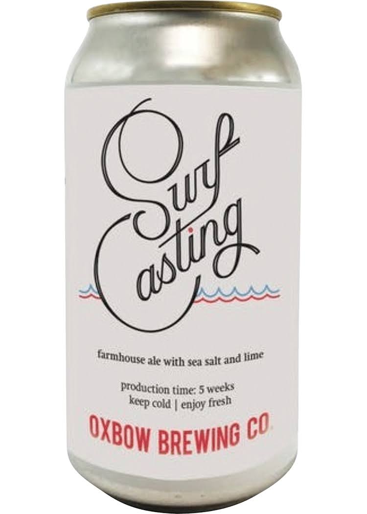 Oxbow Brewing Surf Casting Farmhouse Ale 12oz Cans