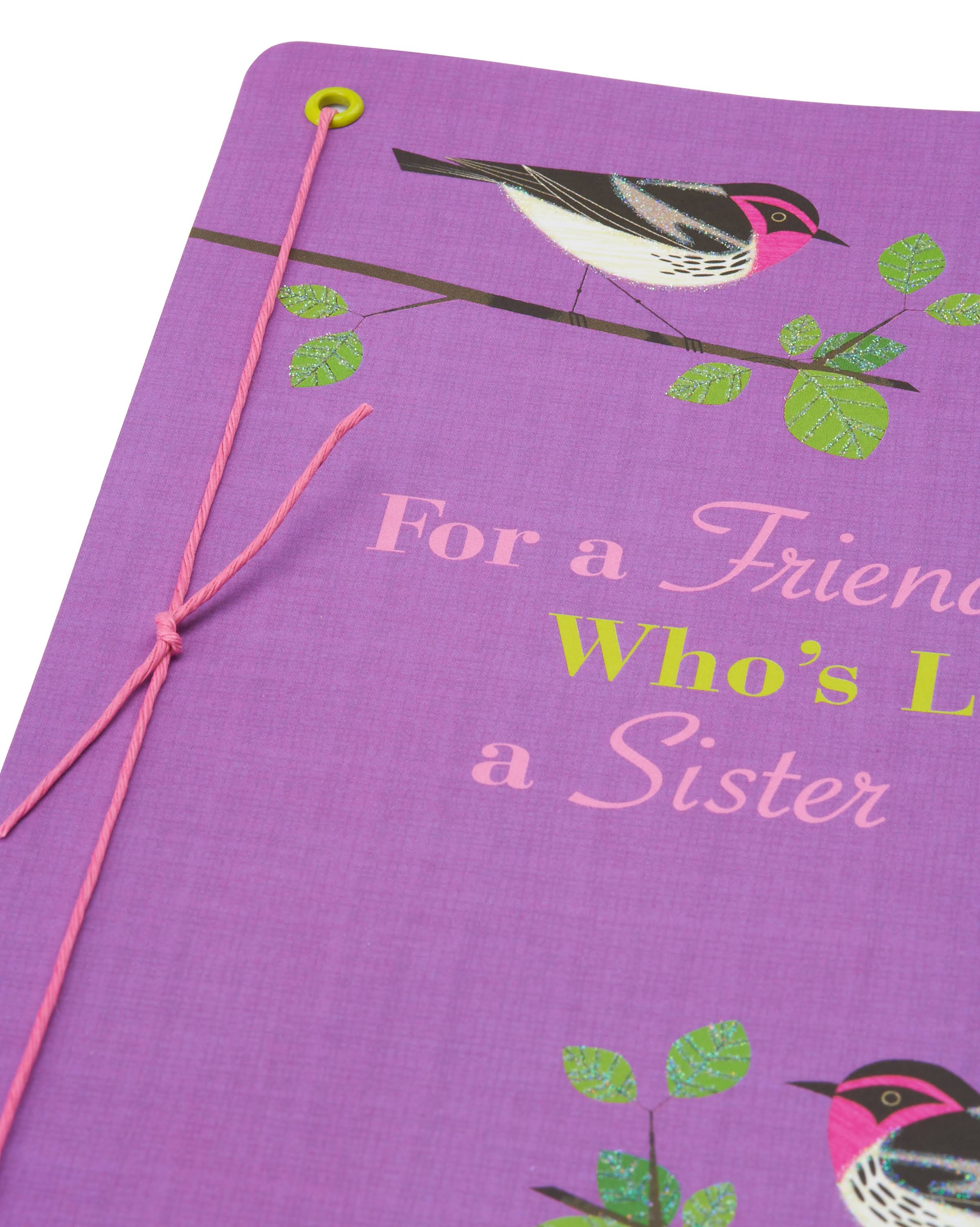Greeting Card-Friend Who's Like A Sister Birthday 645416814003
