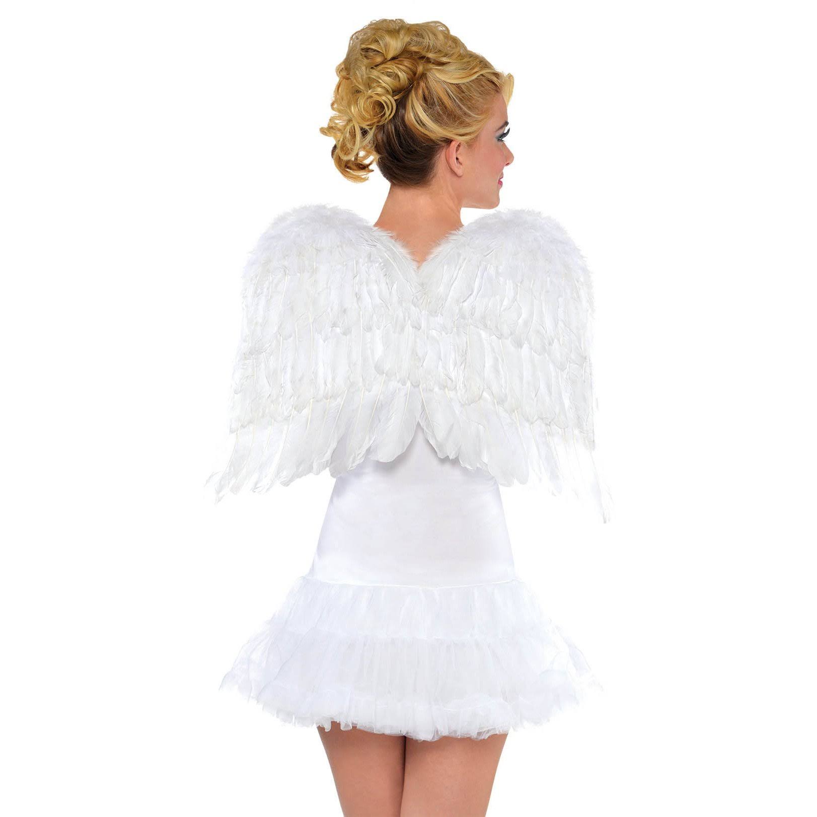 Christmas White Feather Adult Wings