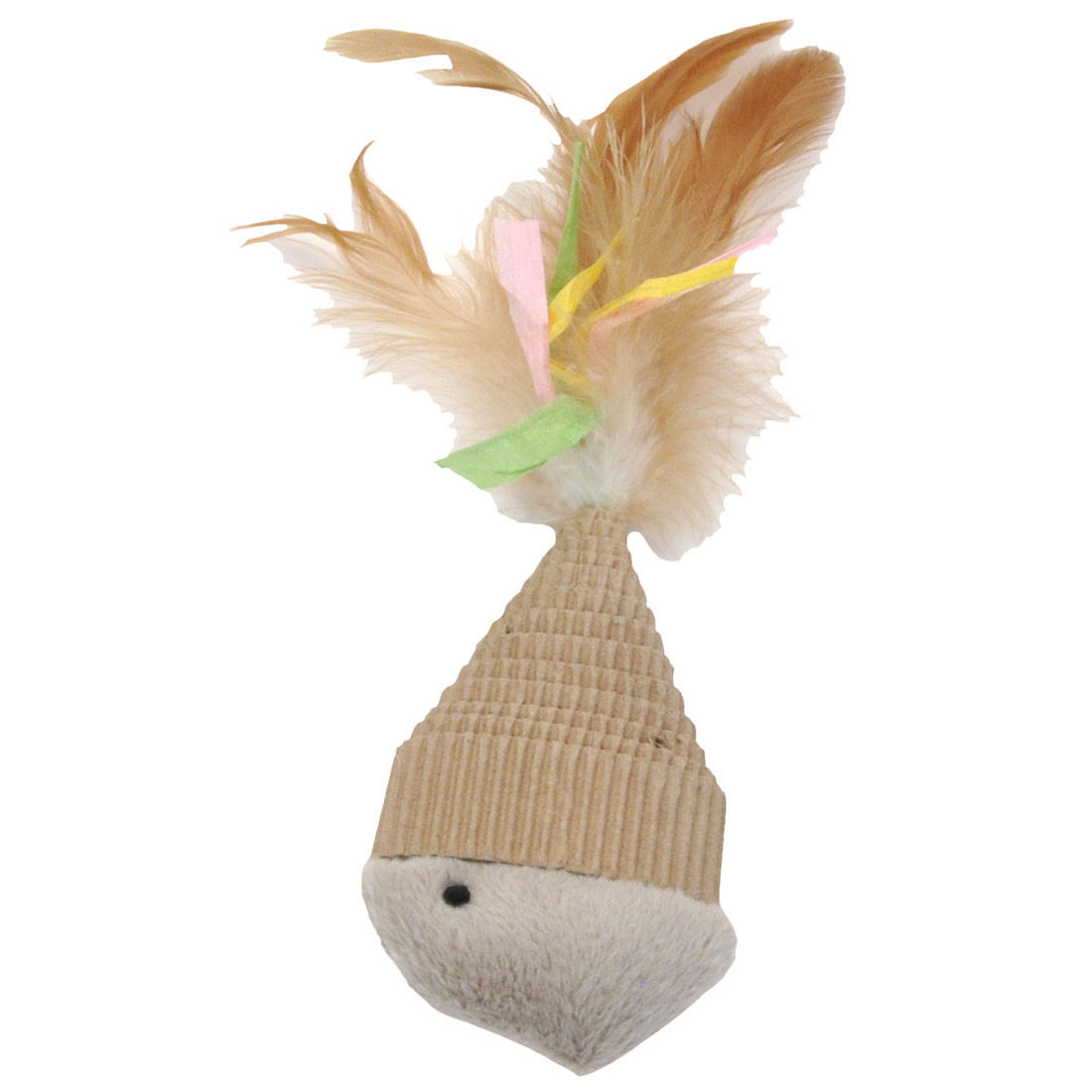 Turbo Natural Corrugated Fish Cat Toy