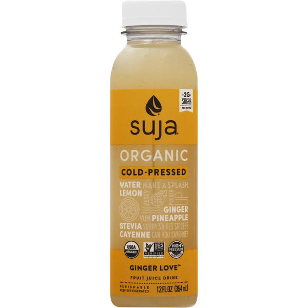 Suja Organic Cold-Pressed Fruit Juice Drink - Ginger Love, 12oz