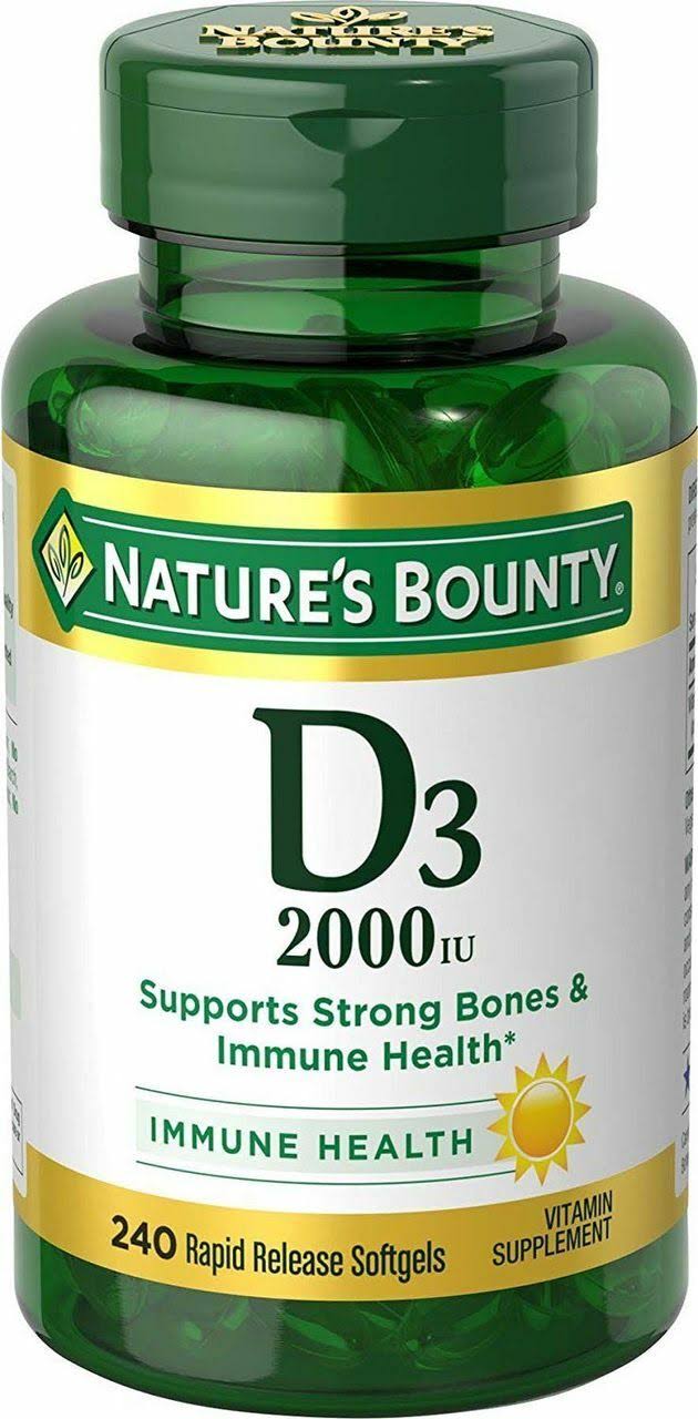 Nature's Bounty D3 Vitamin Supplement - 2000 IU, 240 Count