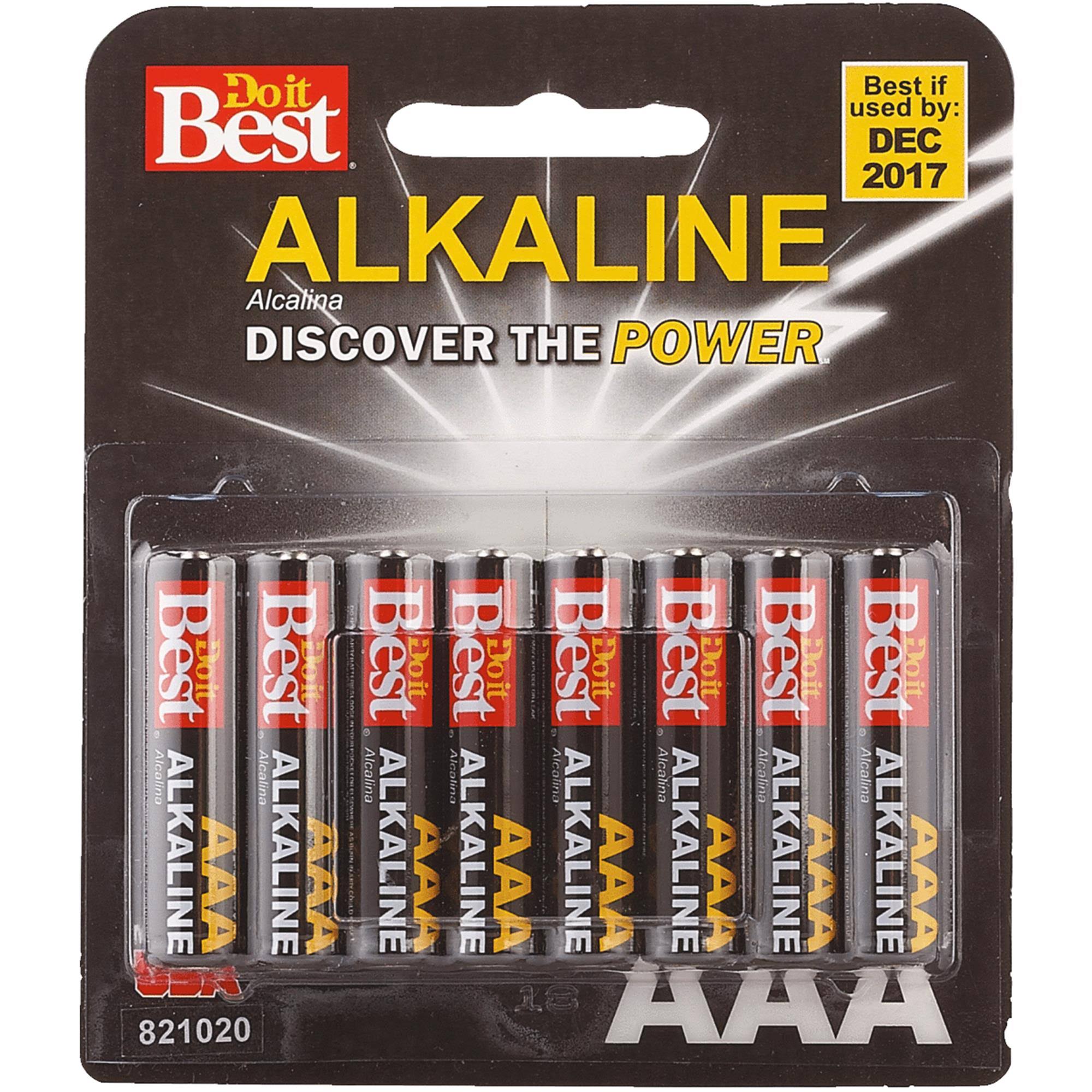 Do It Best Alkaline Battery - Aaa, x8