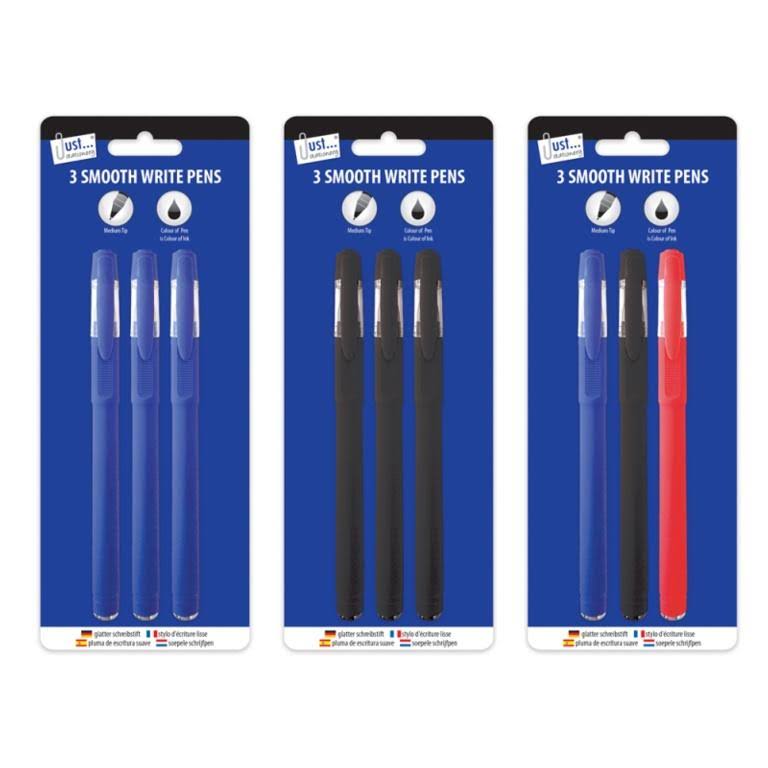 Tallon - Luxury Smooth Write Pens Pack 3 / 1012