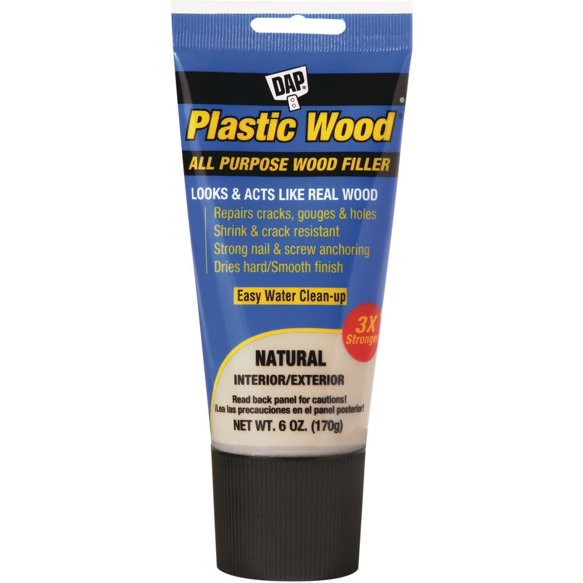Dap 00581 Plastic Wood All Purpose Wood Filler - Natural, 6oz