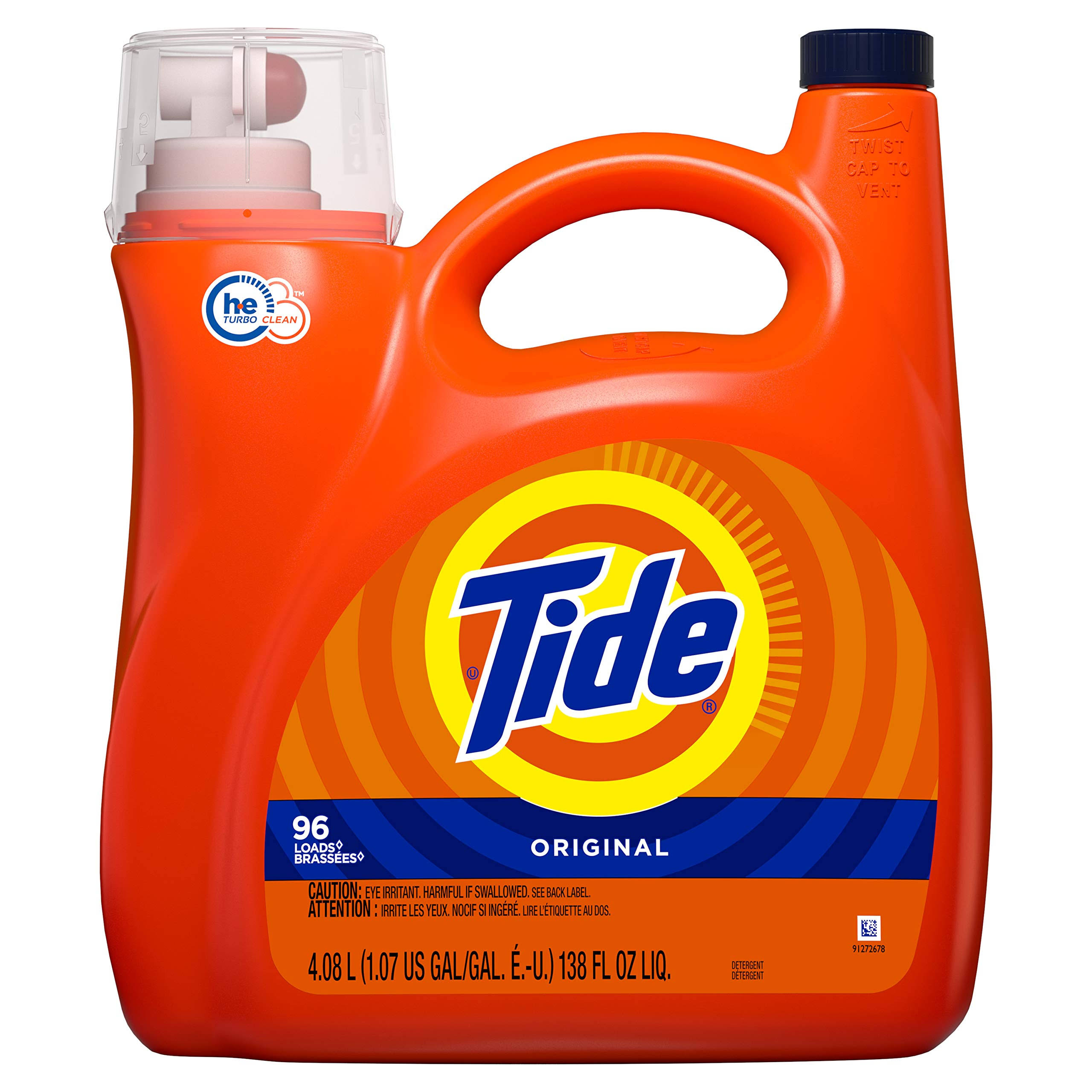 Tide Liquid Laundry Detergent, Original, 96 Loads