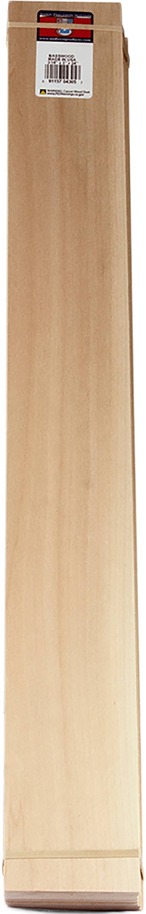 Basswood Sheet 60cm - 0.5cm x 7.6cm | Midwest Products | Arts & Crafts