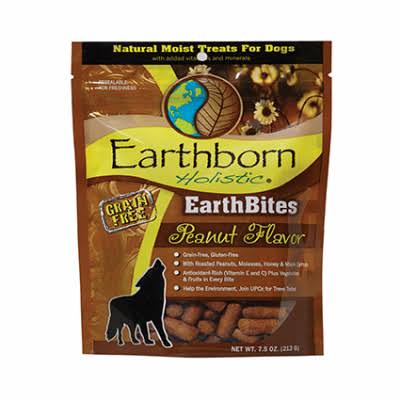 Earthborn Holistic Earthbites Dog Treat - Peanut, 7.5oz