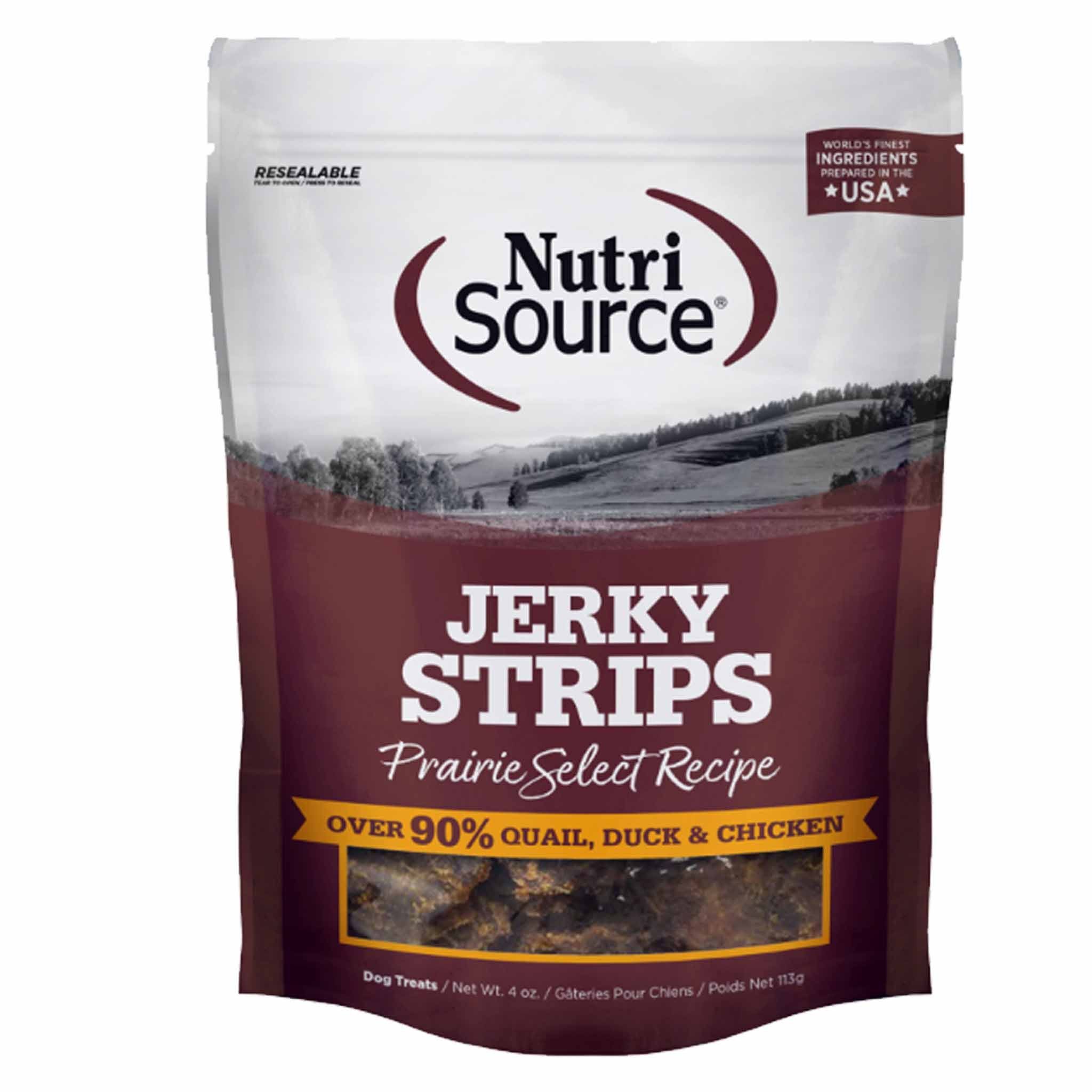 NutriSource Prairie Select Jerky Dog Treats - 4 oz
