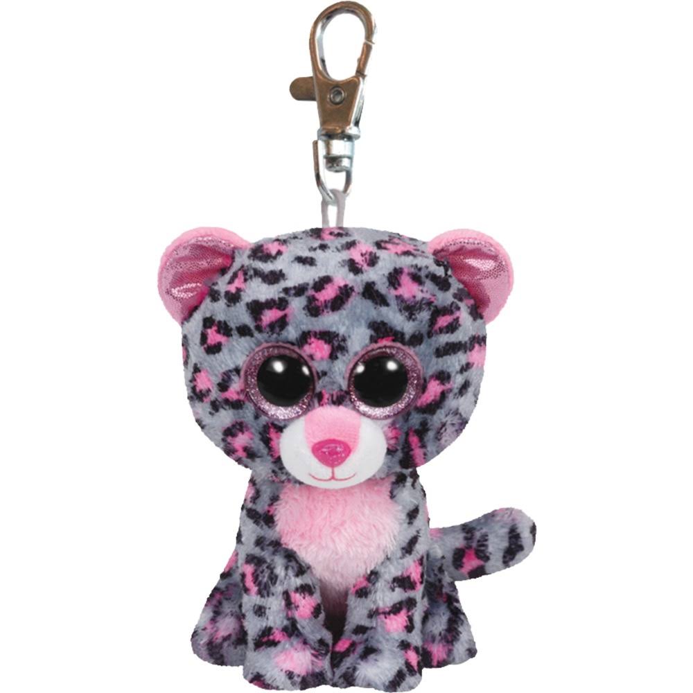 Beanie Boos Clip - Tasha Pink/Grey Leopard