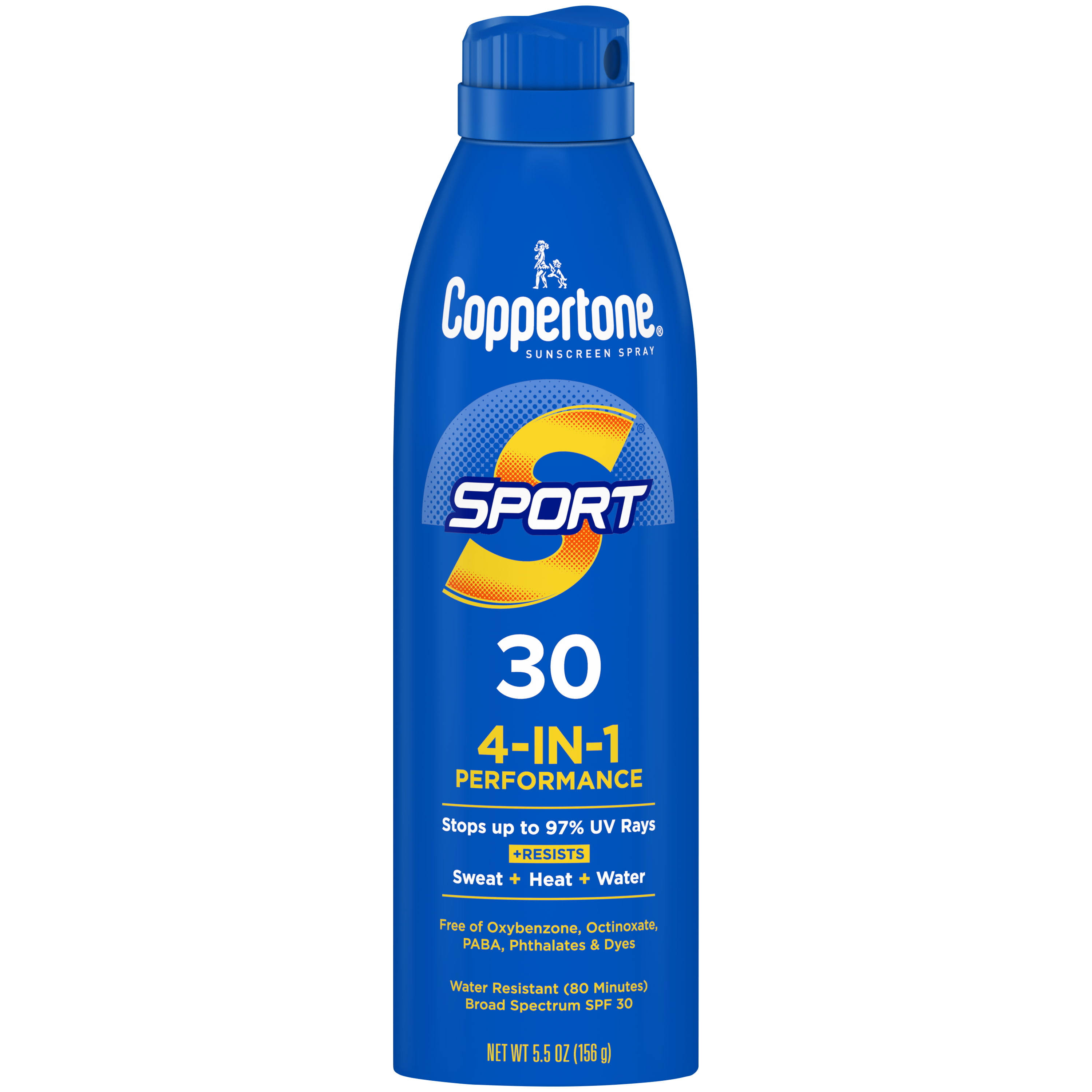 Coppertone Sport Sunscreen Spray, Broad Spectrum SPF 30 - 5.5 oz