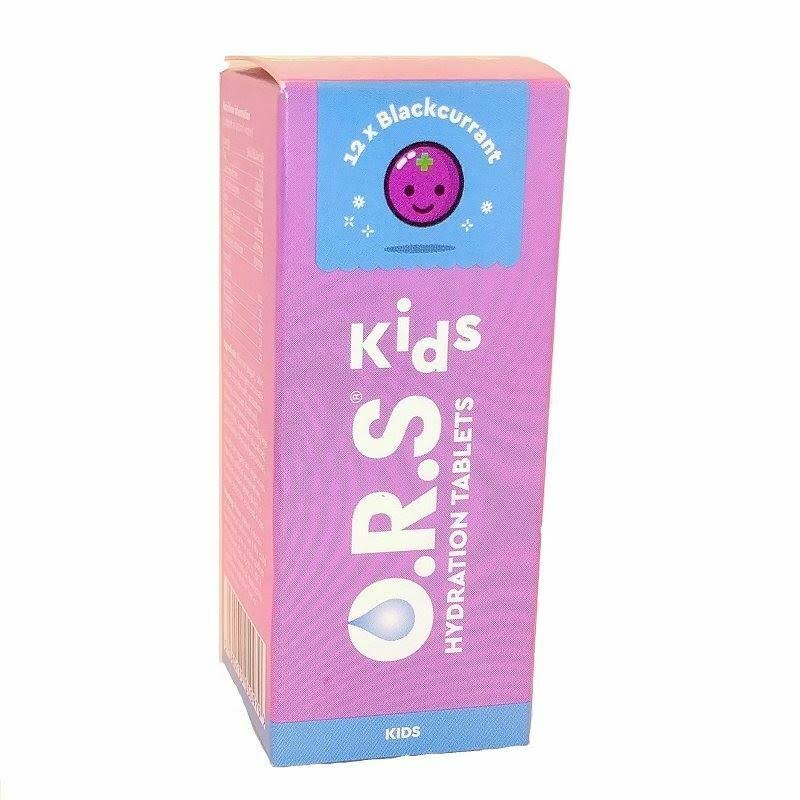 O.R.S Kids Hydration Tablets Blackcurrant Flavour - 12 Tablets