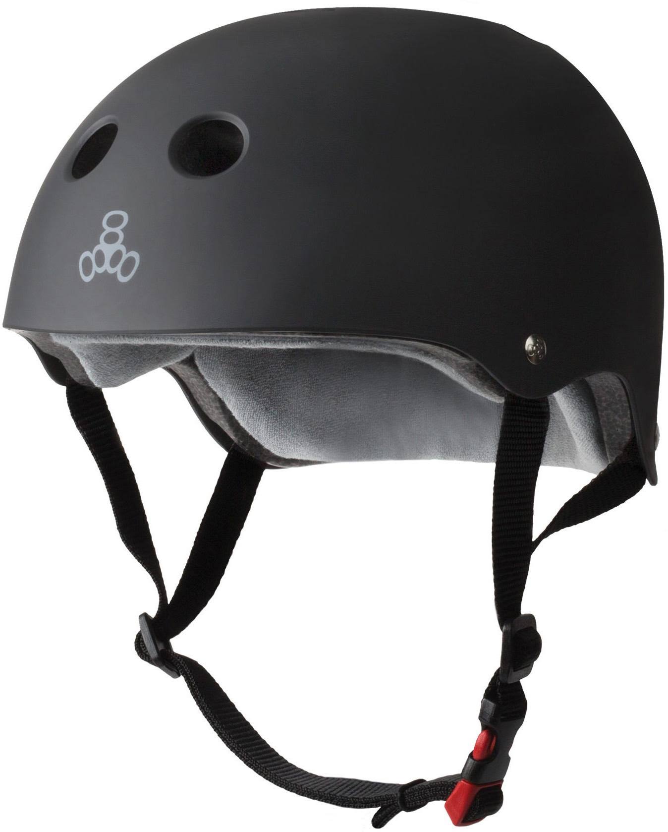 Triple 8 UK Helmet | The Certified Sweatsaver Rubber Black / XL/XXL