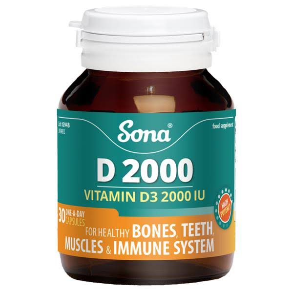 Sona Vitamin D2000 30 Capsules
