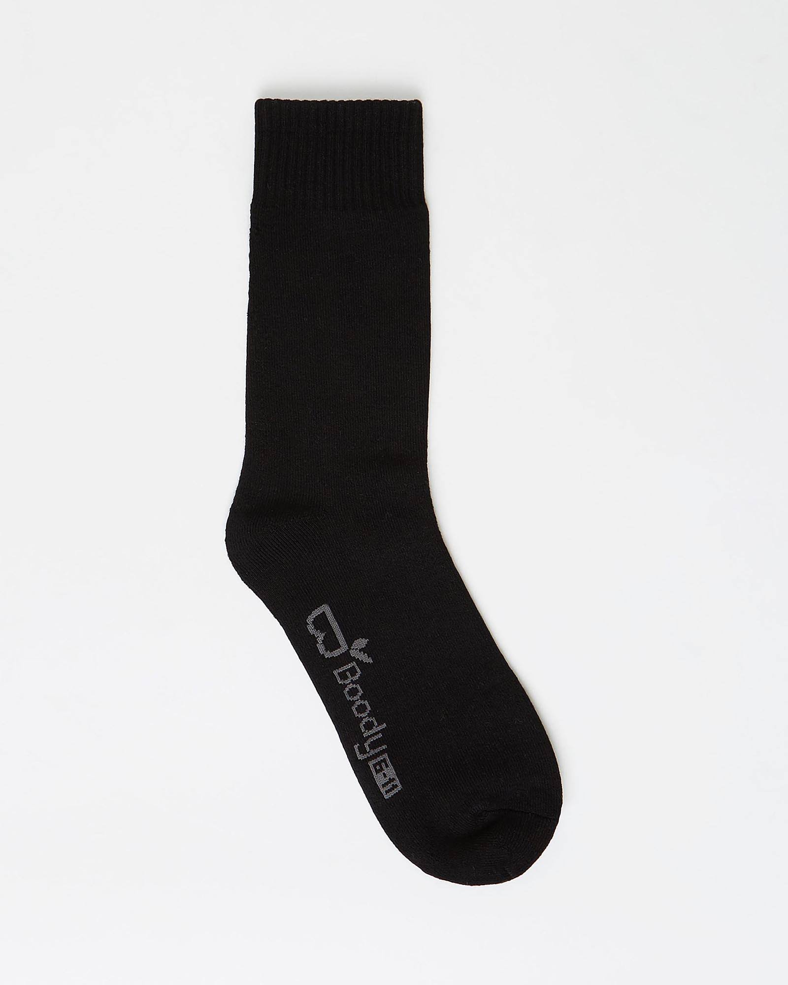 Boody Organic Bamboo Men's Socks - Black, Size 6-11