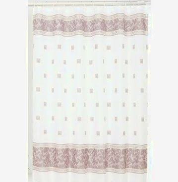 Carnation Home Fashions Windsor Fabric Shower Curtain | Bathroom | 30 Day Money Back Guarantee | Delivery Guaranteed | Free Shipping On All Orders