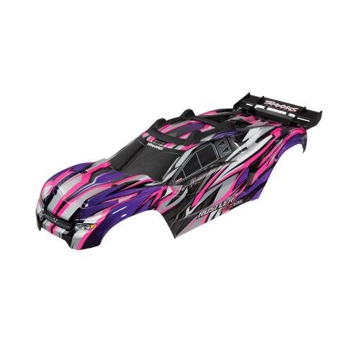 Traxxas Rustler 4x4 VXL Pink Body Shell W/Decal Sheet and Body Mounts