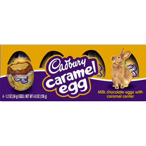 Cadbury Easter Caramel Eggs - 4.8oz, x4
