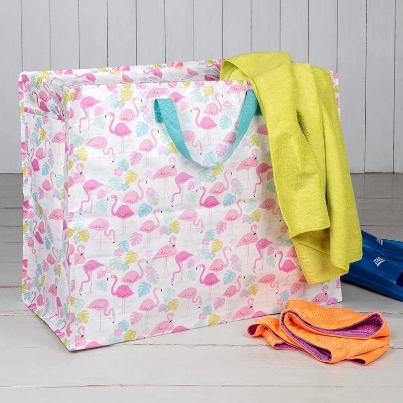 Flamingo Bay Design Recycled Jumbo Large Storage Bag by Rex London