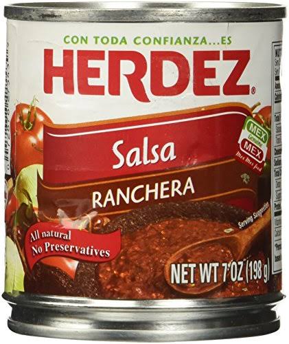 Herdez Ranchera Salsa - 7oz, Pack of 24