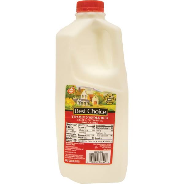 Best Choice Vitamin D Whole Milk - 0.5 Gal