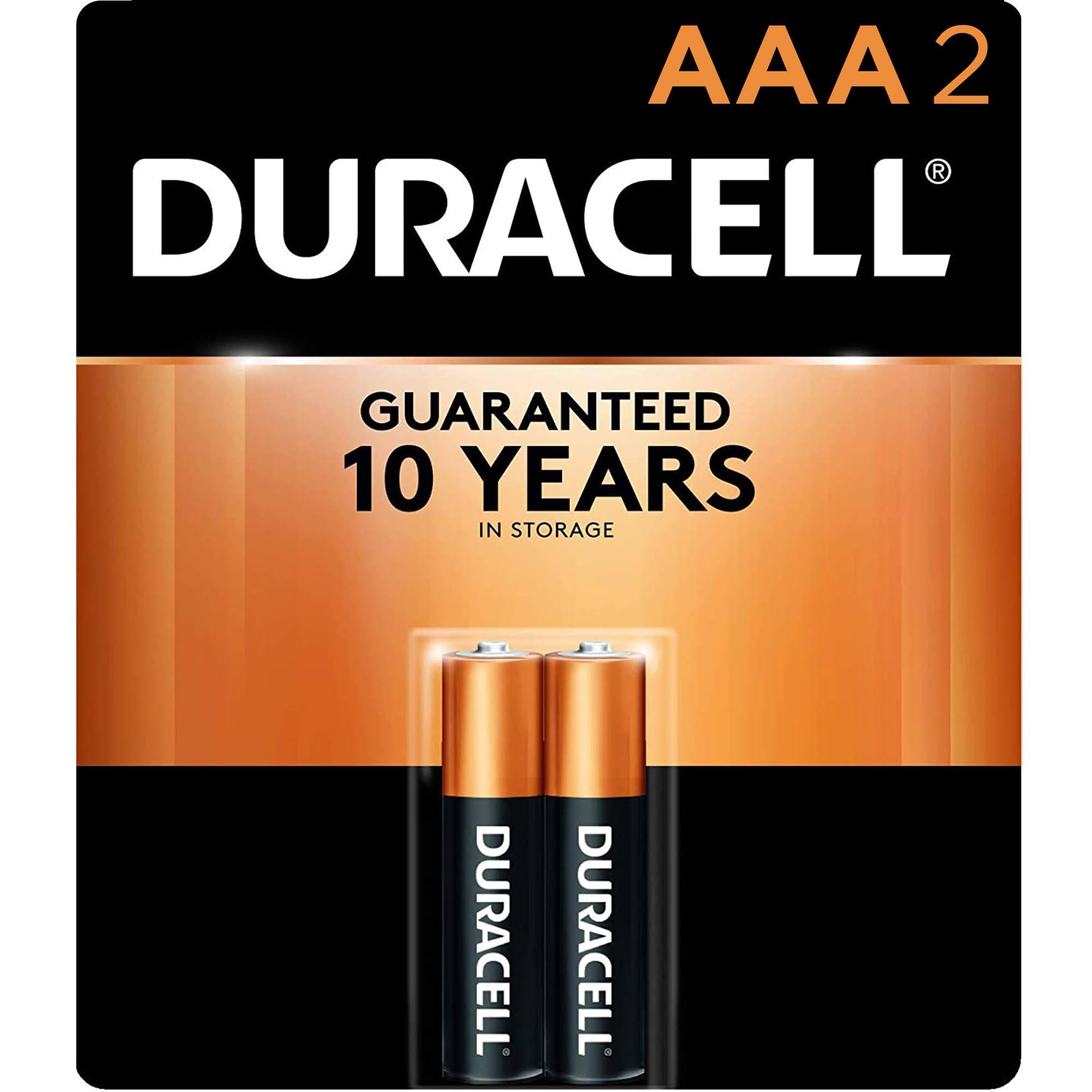 Duracell AAA Alkaline Batteries - 2 pack