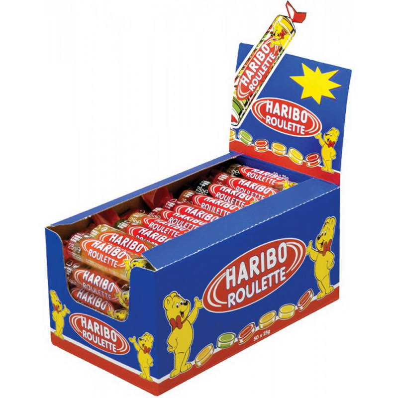 Haribo Roulette Gummy Candy Roll