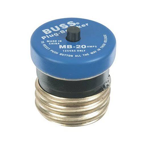 Bussmann Edison Base Plug Fuse Circuit Breaker - 125V, 20 Amp