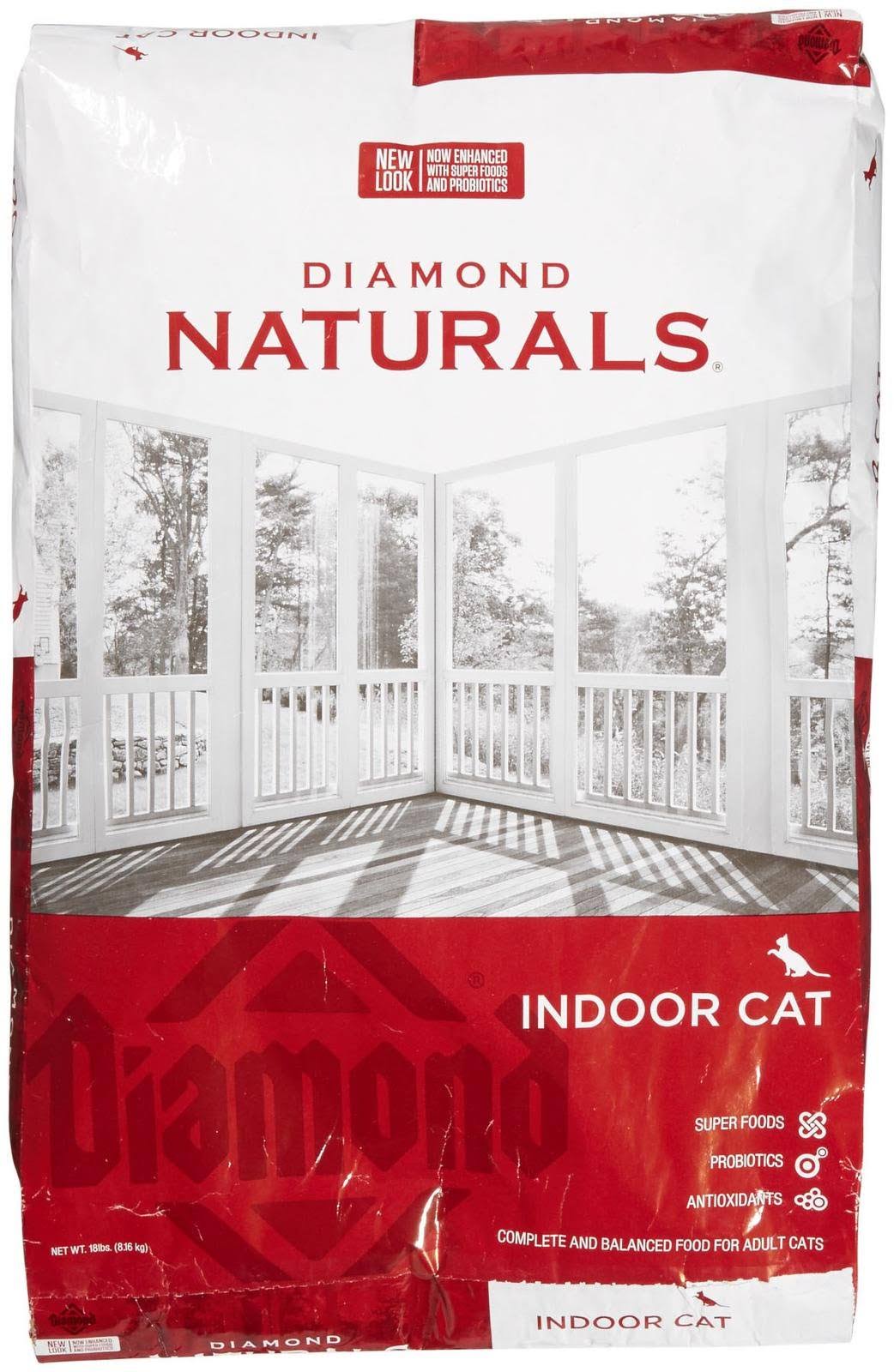Diamond Naturals Dry Food for Adult Cats, Indoor Hairball Control Chicken Formula