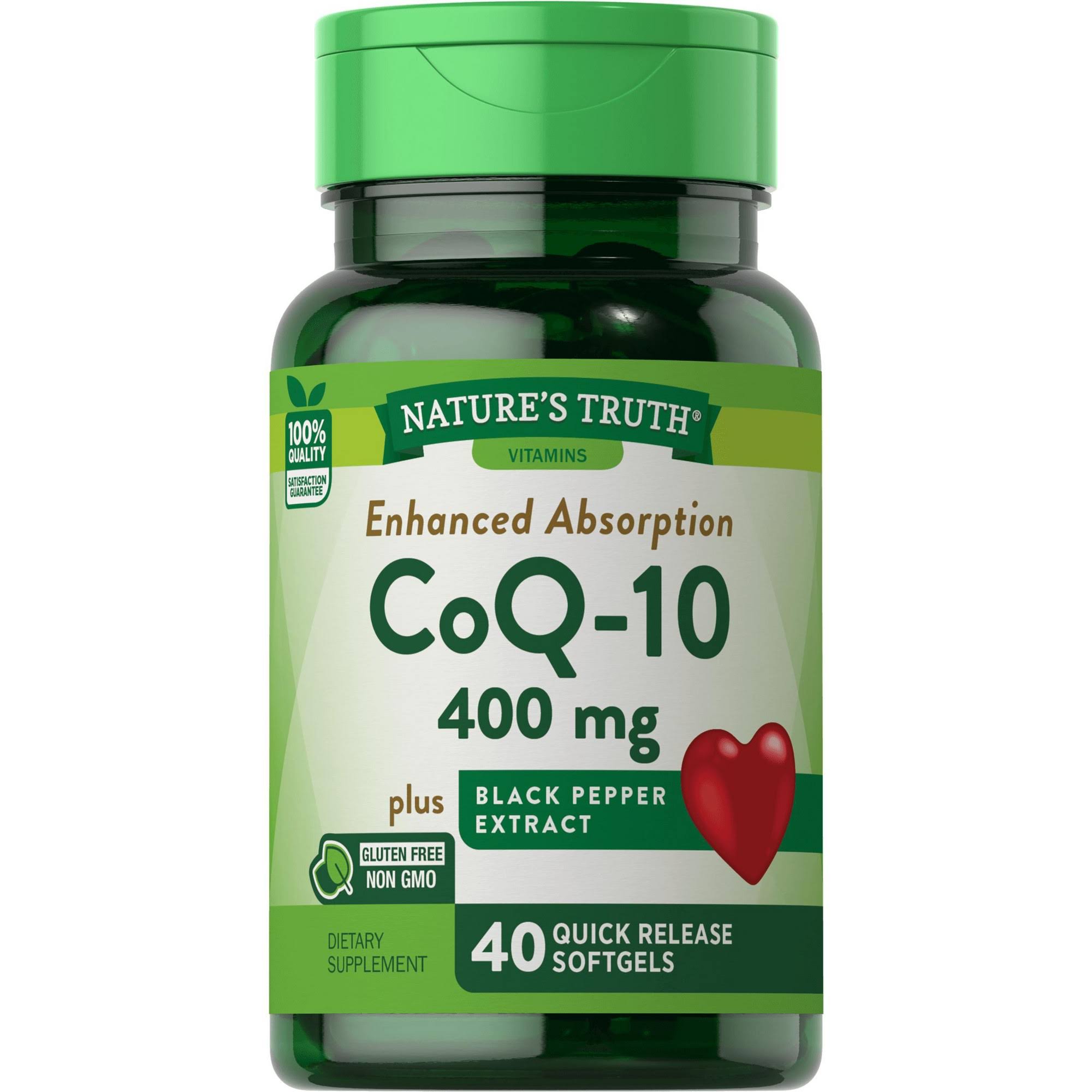 Nature's Truth CoQ-10 Plus Black Pepper Extract Quick R