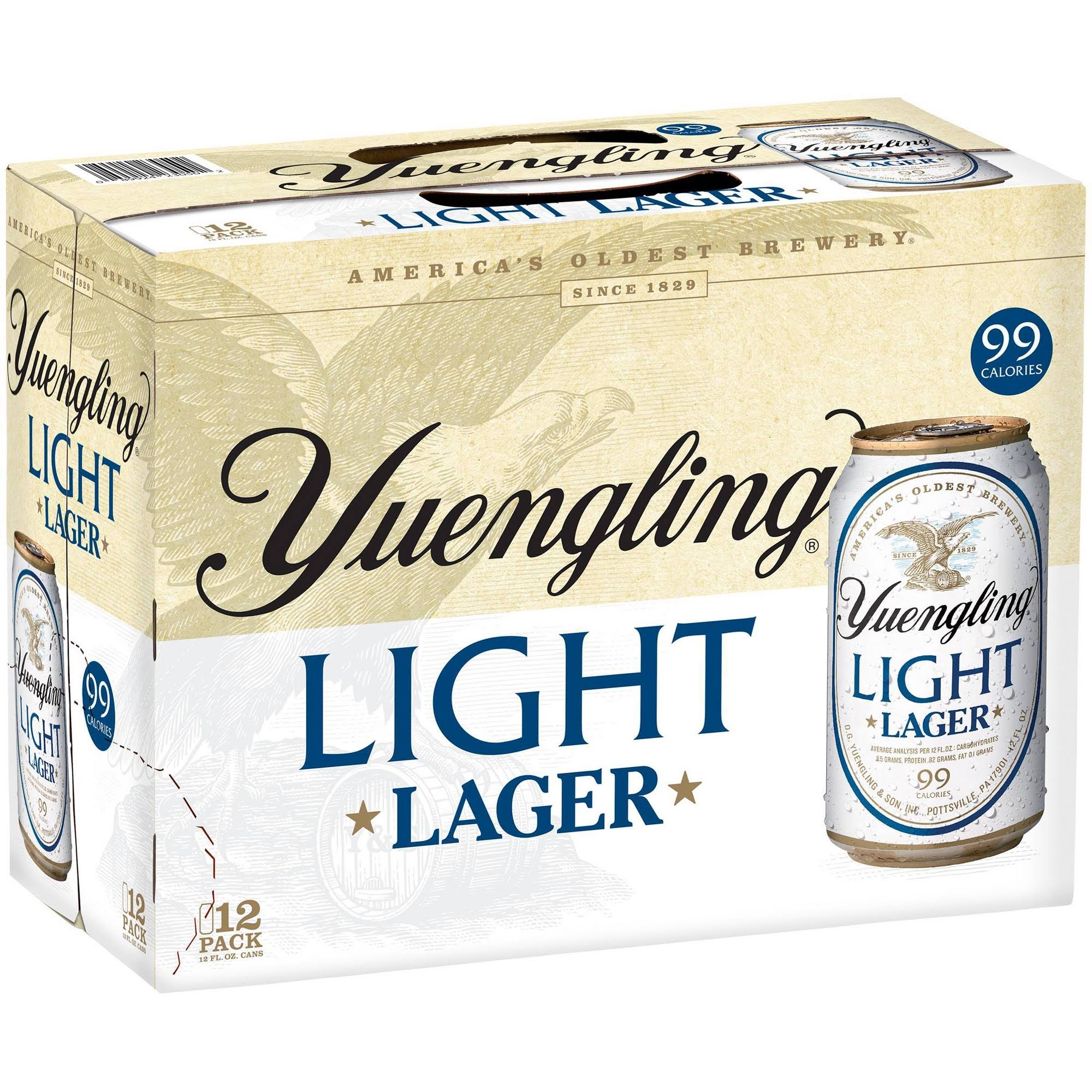 Yuengling Light Lager Cans - 12 Cans