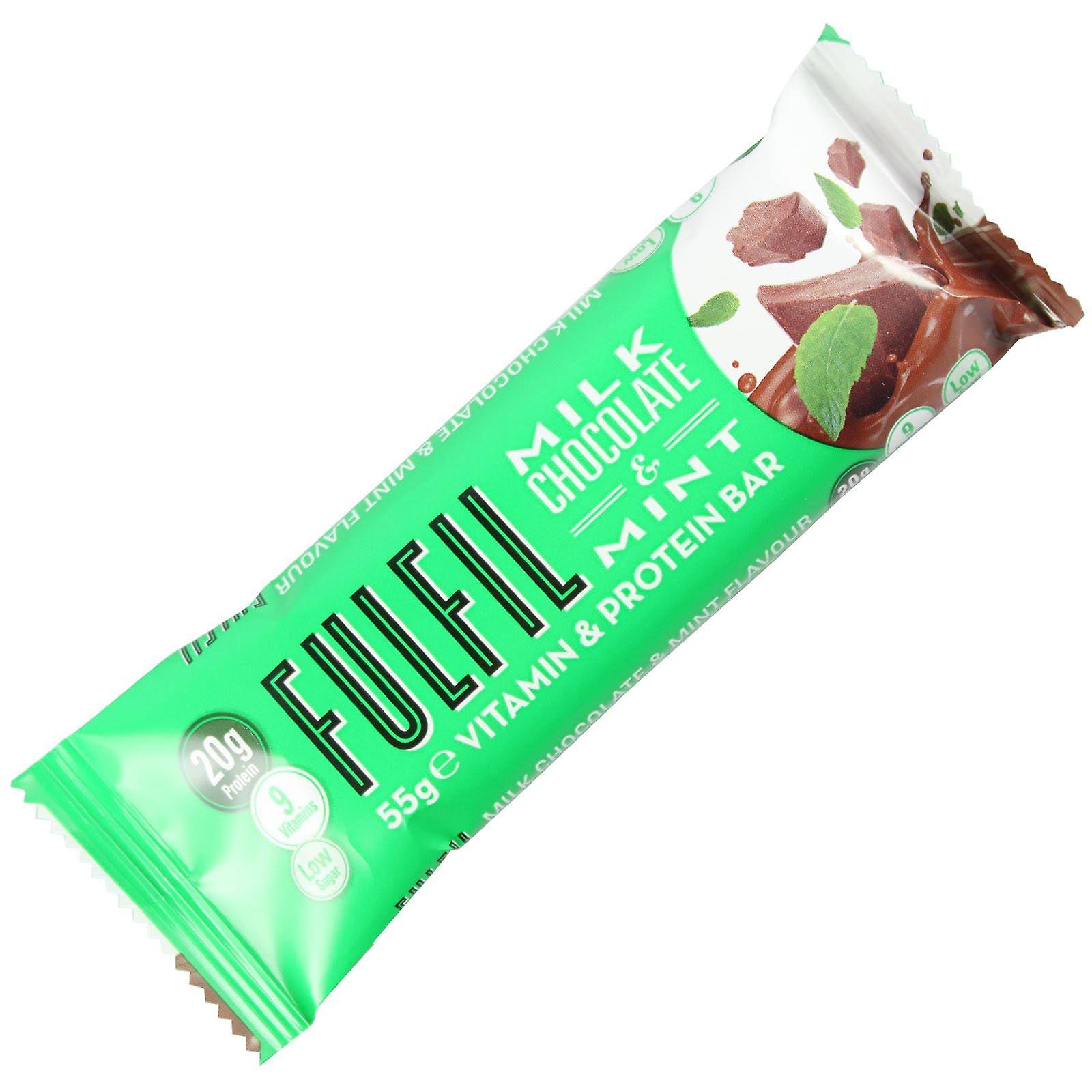 Fulfil Vitamin & Protein Bar - Milk Chocolate & Mint, 15 x 55g