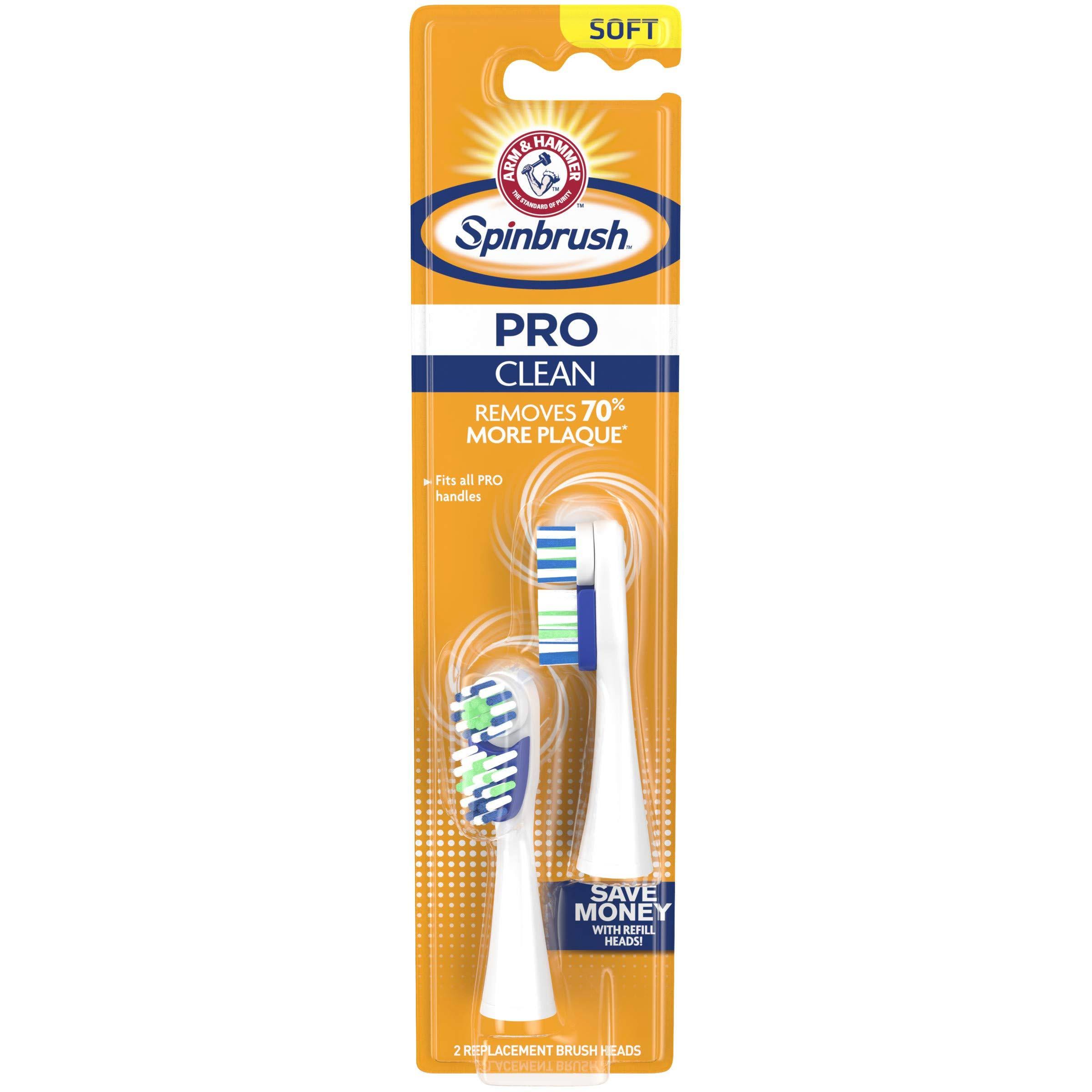 Spinbrush Pro Series Daily Clean Replacement Brush Heads - 2pk, Soft