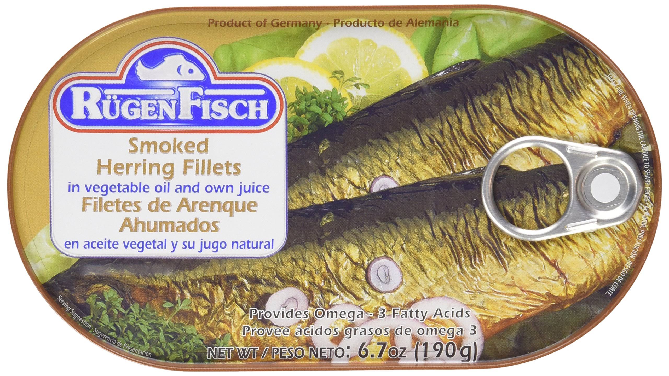 Rugen Fisch Smoked Herring Fillets - 190g