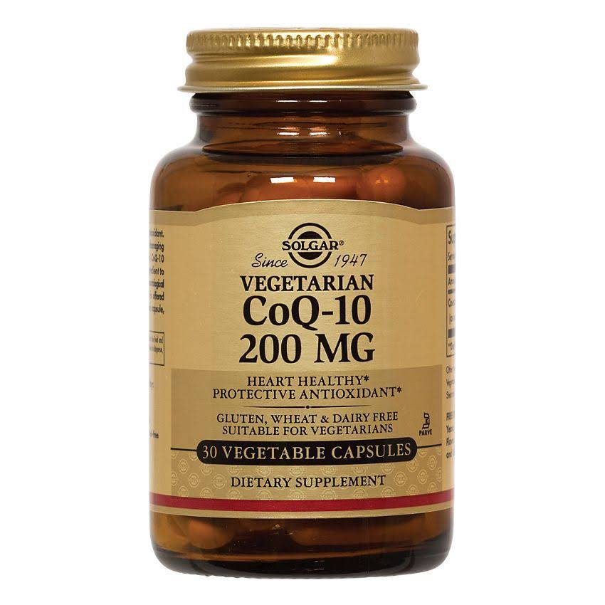 Solgar Vegetarian CoQ-10 Vegetable Dietary Supplement - 200 mg, 30 Vegetable Capsules