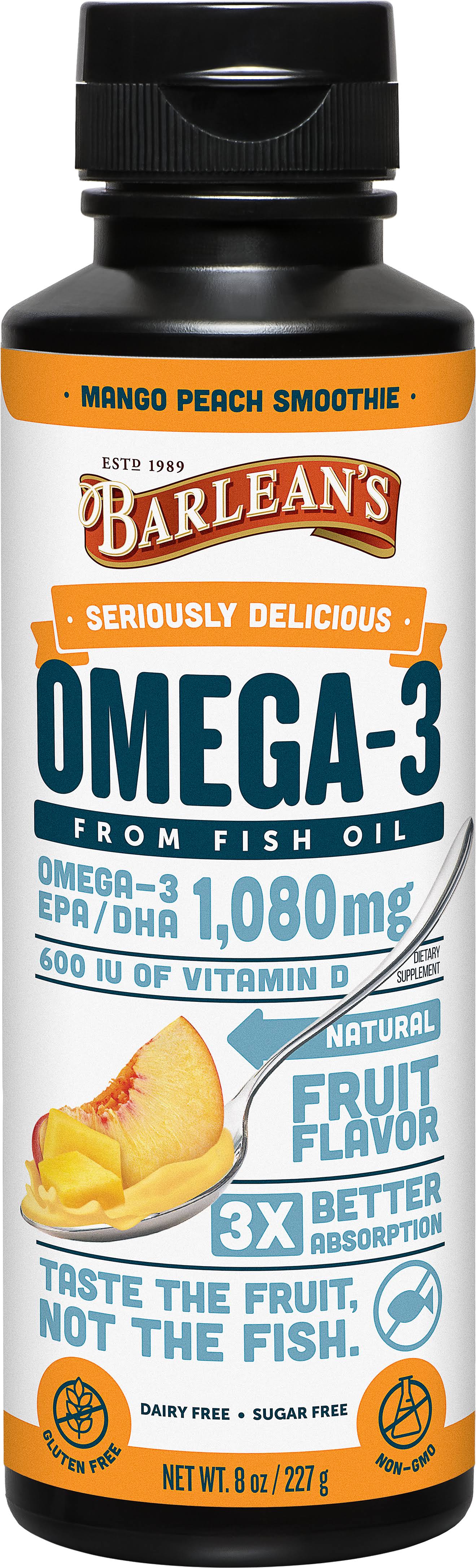 Barlean's Omega Swirl Fish Oil - Mango Peach