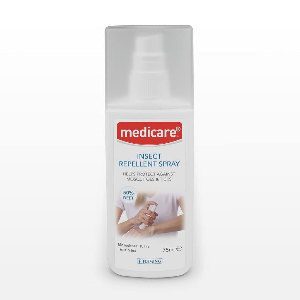 Medicare Insect Repellent Spray, 50% DEET, 75ml. Medicare. Insect Repellent. 5099390416633.