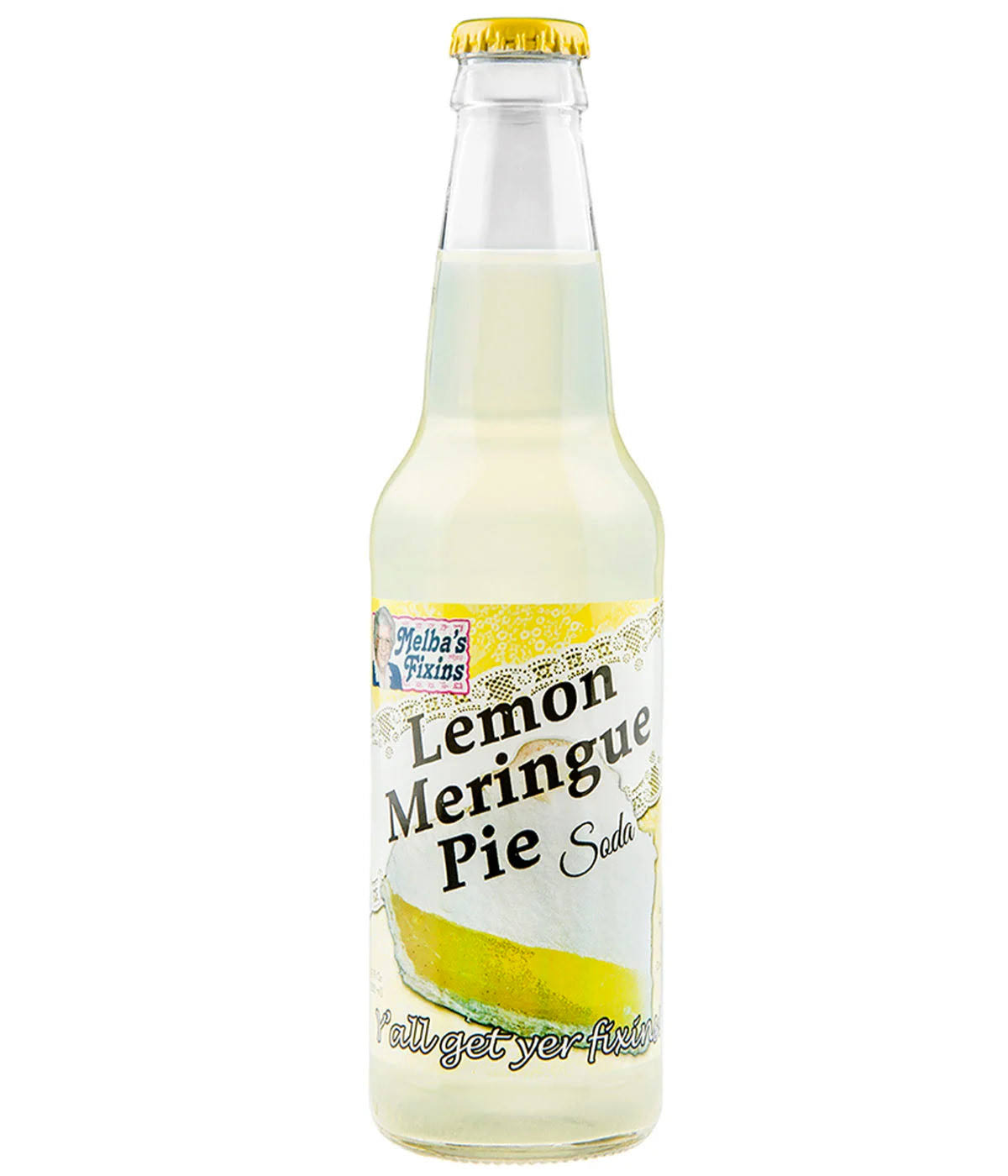 Melba's Fixins Lemon Meringue Soda 12 oz Bottle