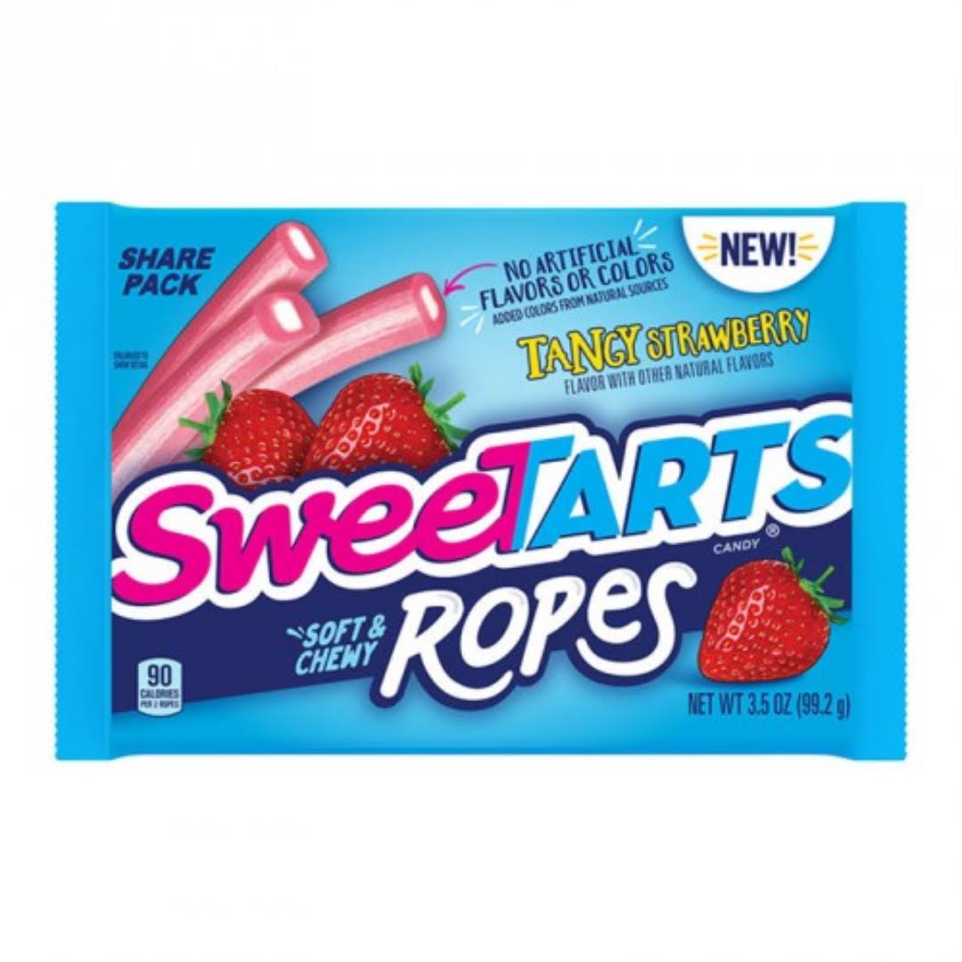 Sweetarts Chewy Ropes Tangy Strawberry Share Size 99g