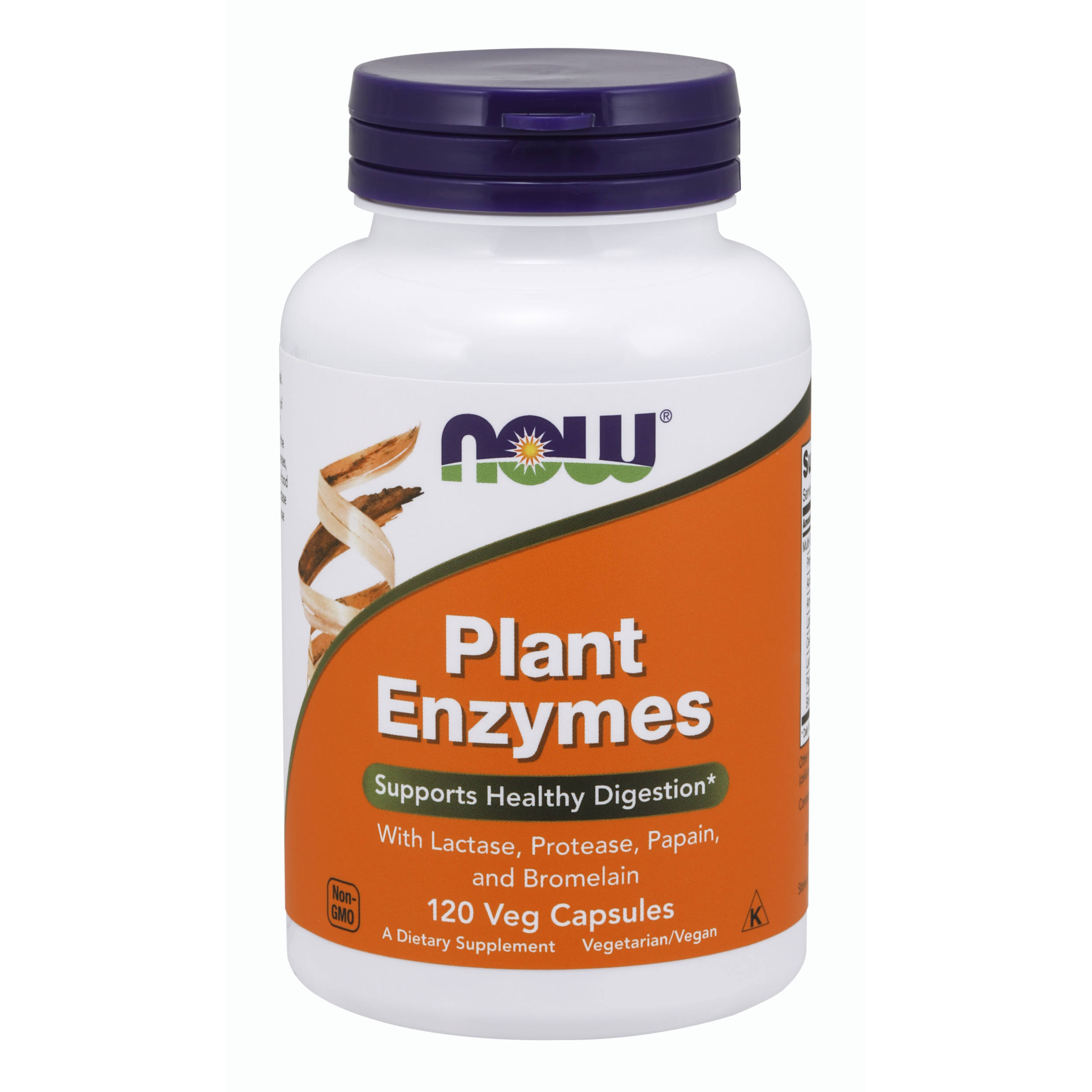 Now Plant Enzymes Dietary Supplement - 120 Capsules