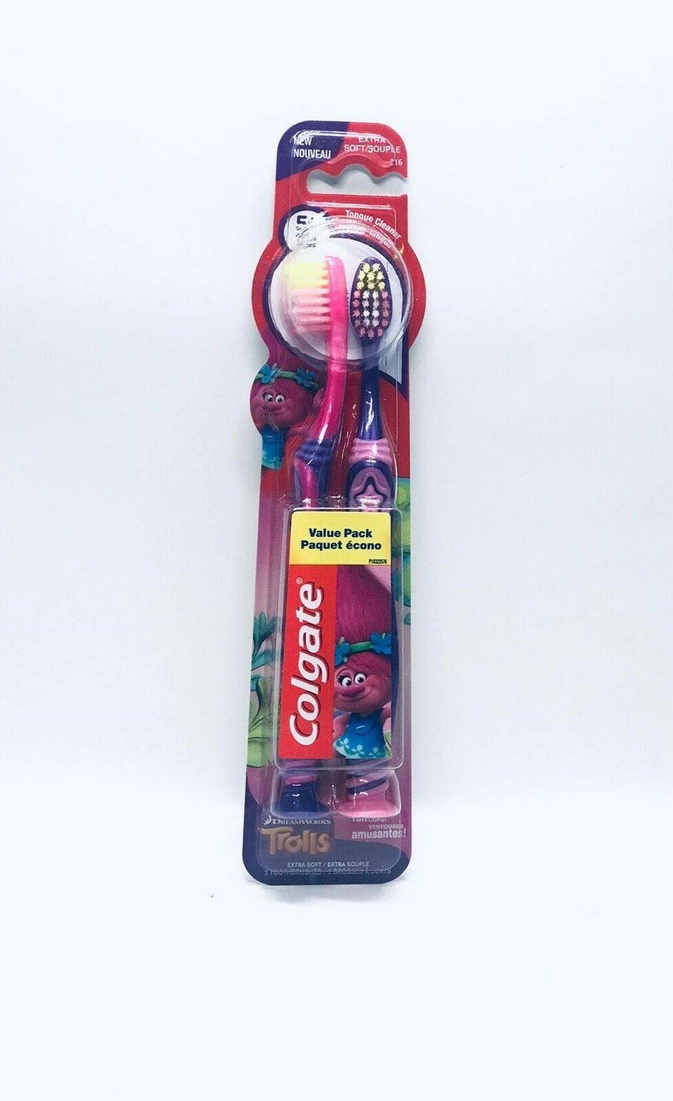 Colgate Kids Trolls Toothbrush - Extra Soft, 2ct