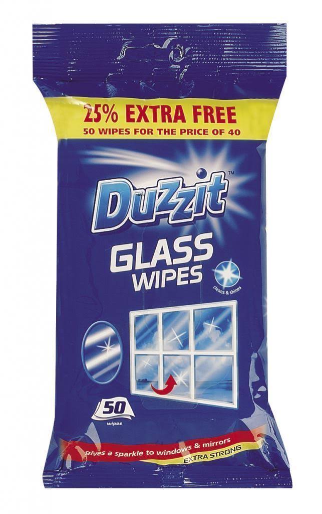 Duzzit Glass Cleaning Wipes - 50 Wipes