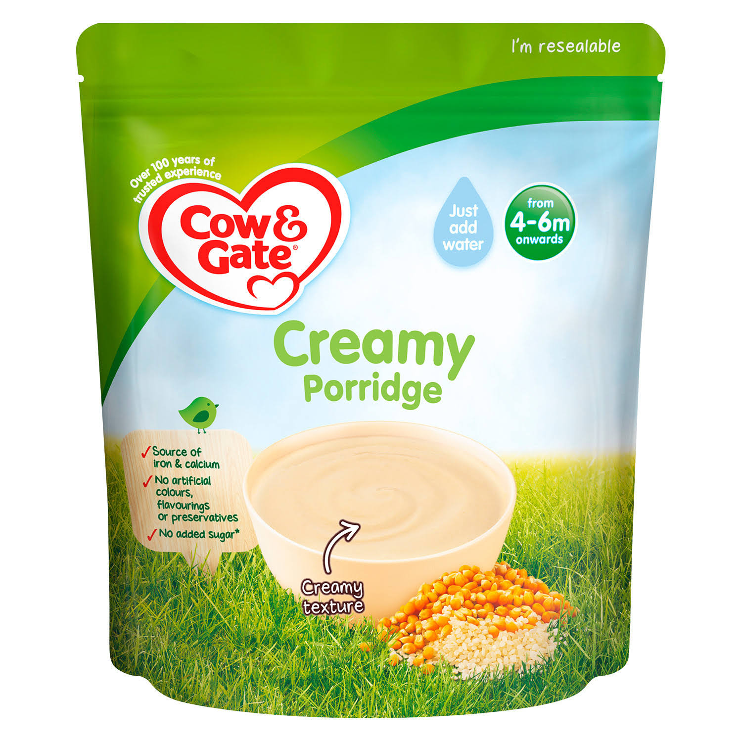 Cow & Gate Creamy Porridge Baby Cereal 125g