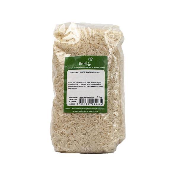 Benevits Organic White Basmati Rice 1Kg