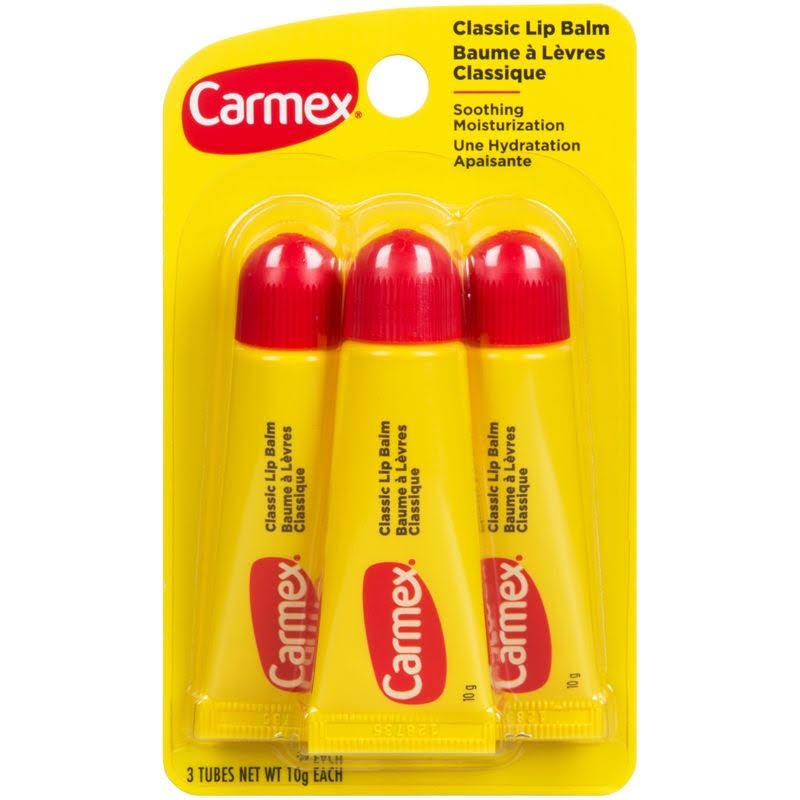 Carmex Classic Lip Balm - 3pk