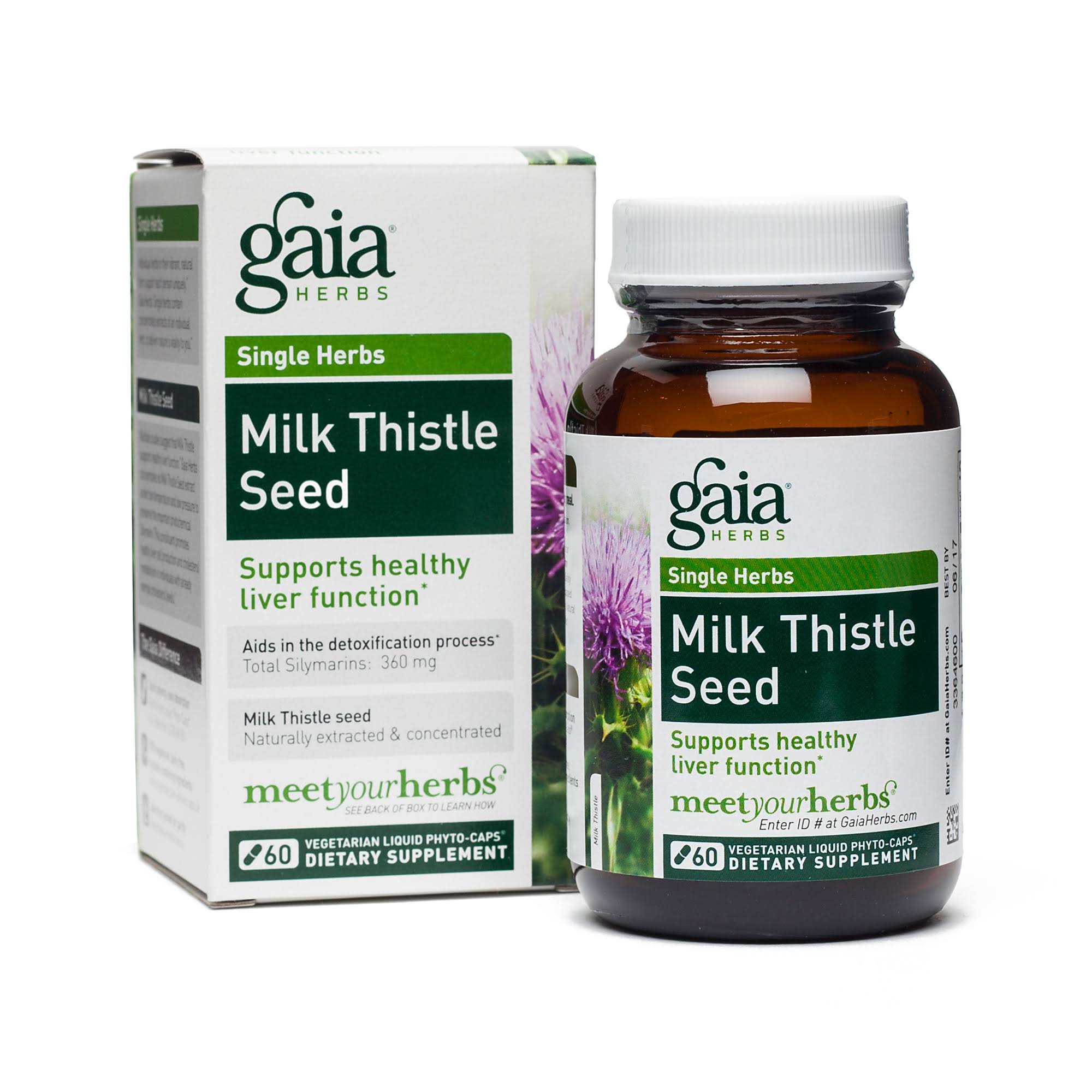 Gaia Herbs Milk Thistle Seed - 60 Capsules