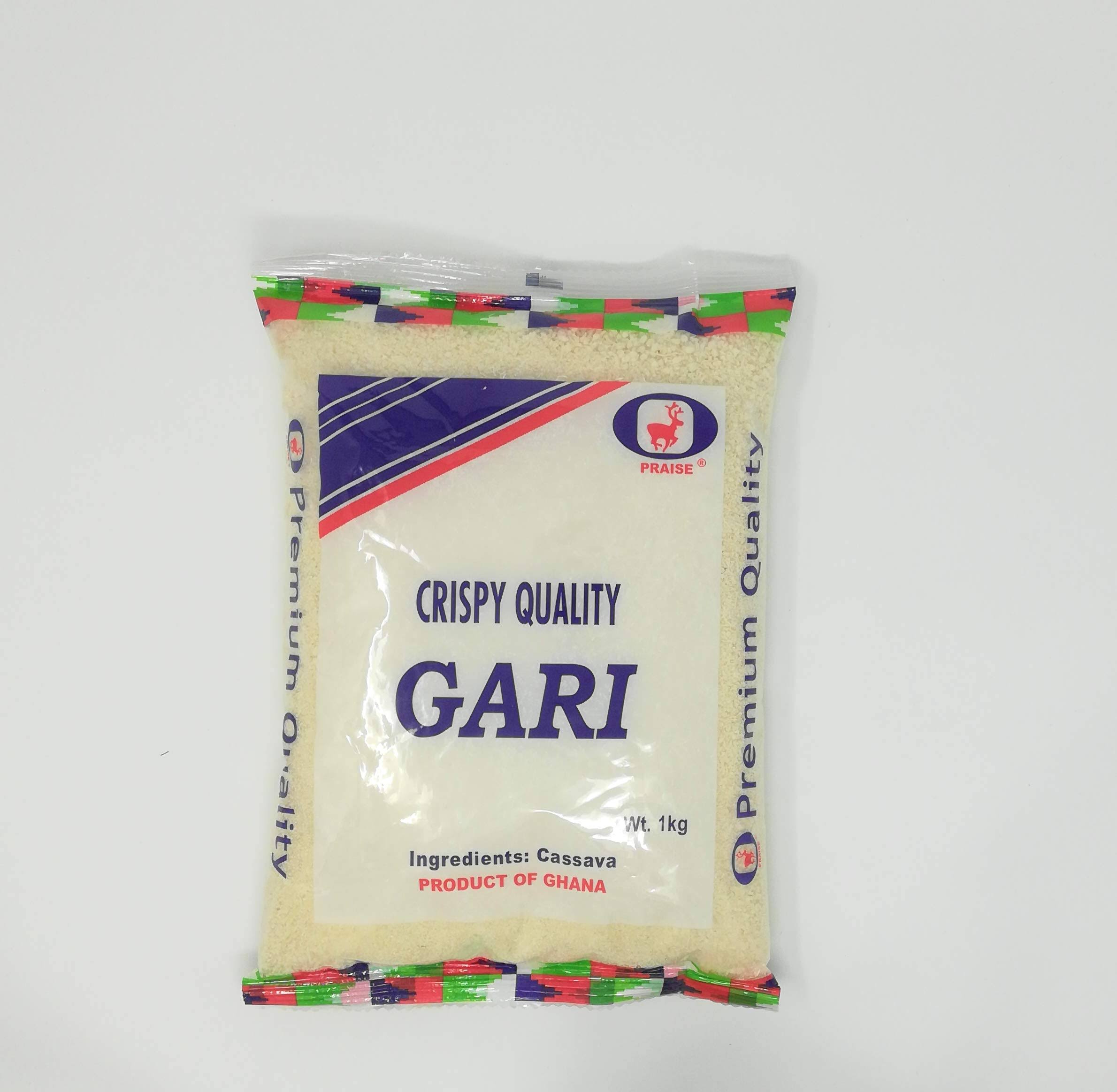 Praise Premium Crispy Quality Gari Flour - 1 Kilogram - America's Food Basket - Lawrence - Delivered by Mercato