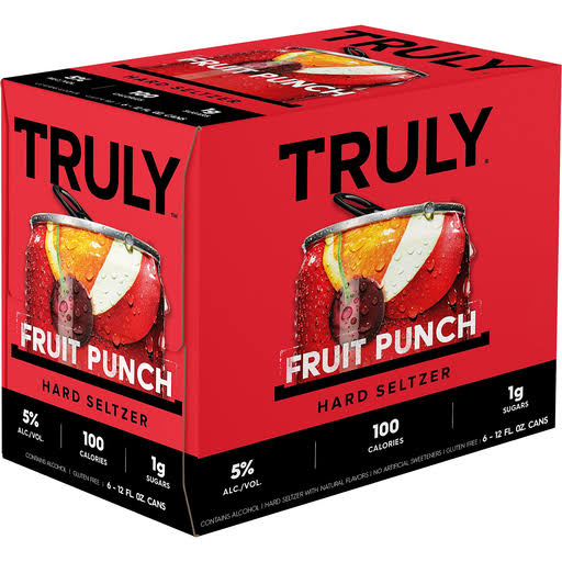 Truly Hard Seltzer, Fruit Punch - 6 pack, 12 fl oz cans