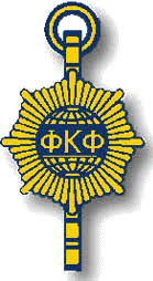 Phi Kappa Phi blue and yellow badge