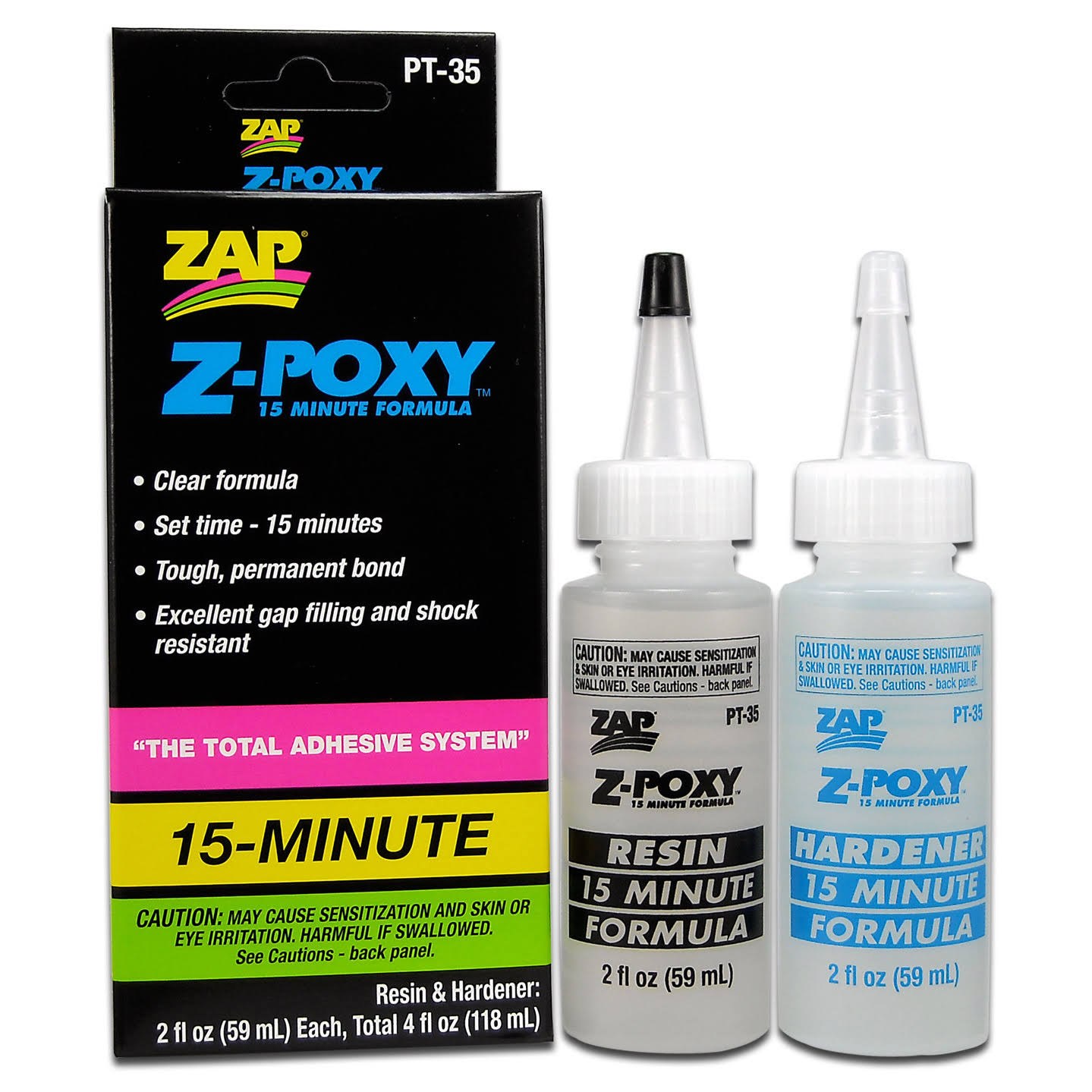 Pacer PT35 Zap Z-Poxy 15 Minute Epoxy Glue - 4oz